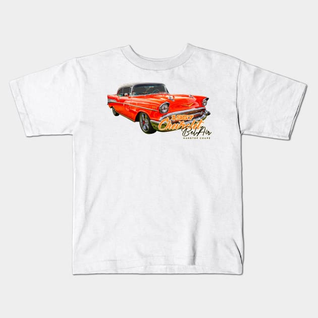 1957 Chevrolet BelAir Hardtop Coupe Kids T-Shirt by Gestalt Imagery